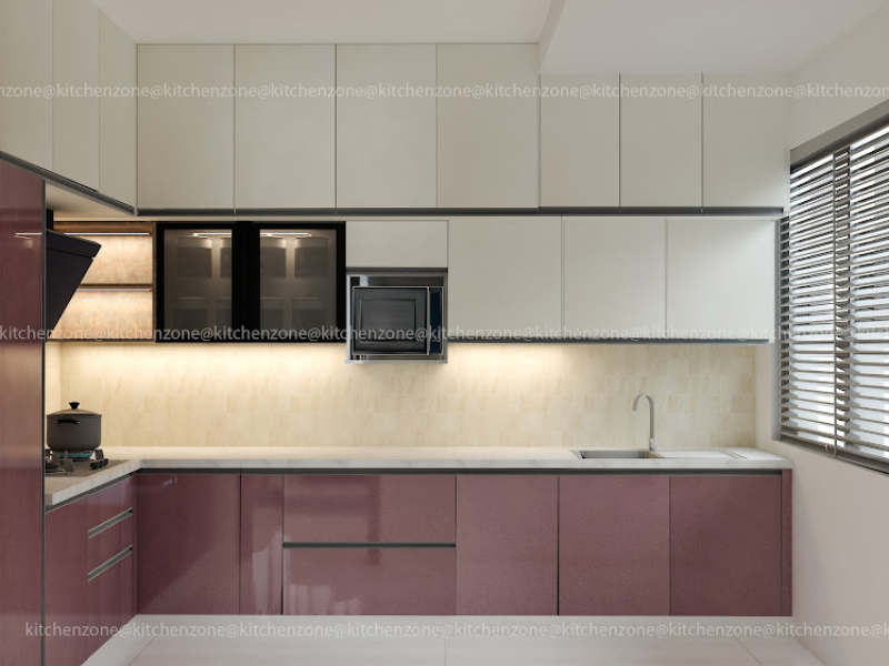 L-Shaped Modular Kitchen